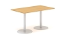 Jednac� st�l 140x80 cm - centr�ln� kovov� podno��