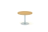 Jednac� kruhov� st�l o pr. 70 cm - centr�ln� kovov� noha n�zk�