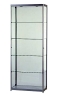Skleněná prezentační vitrína šíře 80 cm, boční dveře