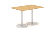 Jednací stůl 120x80 cm - centrální kovové podnoží