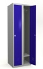 Šatní skříň kovová dvojdílná, šíře 600 mm, 2x30 cm - pronájem