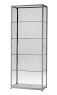 Skleněná prezentační vitrína šíře 80 cm, boční dveře